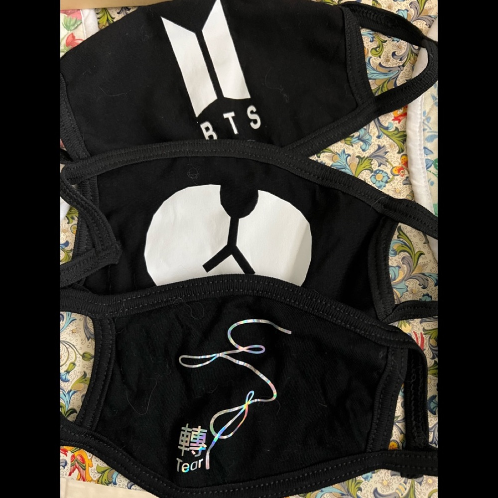 BTS Three Cotton Face mask NEW